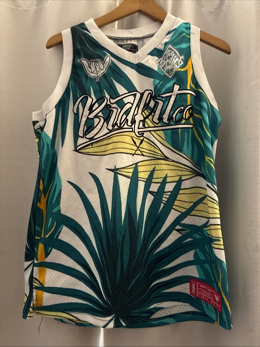 BRDFRT Co island wear embroidered jersey tank top beach coast islander apparel